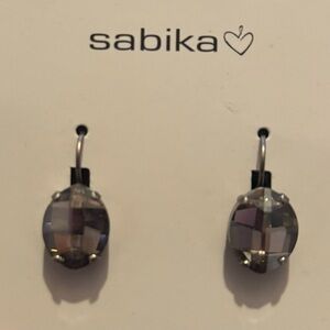 Sabika Oval Drop Earrings